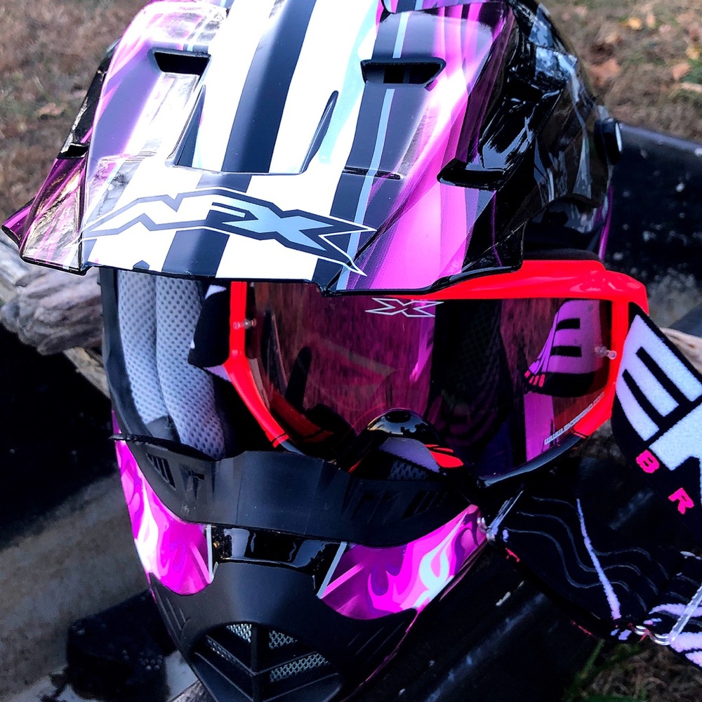 AFX helmet, goggles, & brand new quick release.